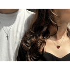 Heart Sword Necklace Set