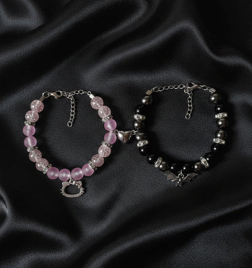 Hello Kitty X Batman Matching Bracelet Set